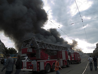 Image showing Slavyansky market explosion in Dnipropetrovsk