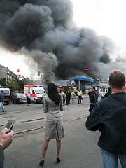 Image showing Slavyansky market explosion in Dnipropetrovsk