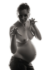 Image showing pregnant girl