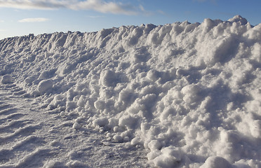 Image showing snow on the road