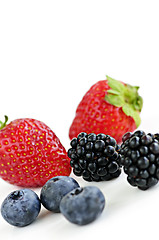 Image showing Assorted fresh berries