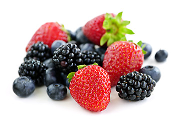 Image showing Assorted fresh berries