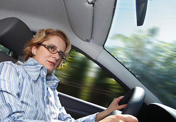 Image showing Female driver
