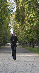 Image showing Woman running