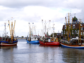 Image showing Neuharlingersiel harbor