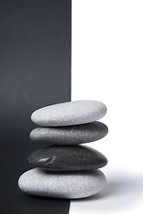 Image showing Yin Yang Pebble Stack