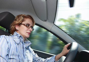 Image showing Female driver