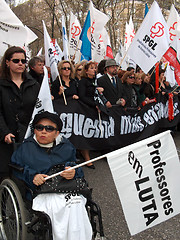 Image showing Portuguese Teachers Protest