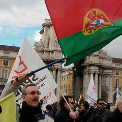 Image showing Portuguese Teachers Protest