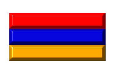 Image showing Armenia 3d flag with realistic proportions