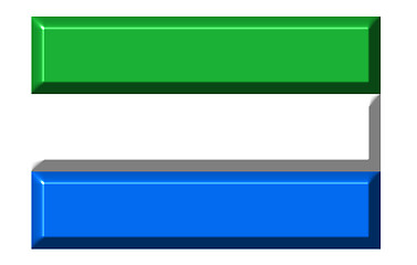 Image showing Sierra Leone 3d flag with realistic proportions 