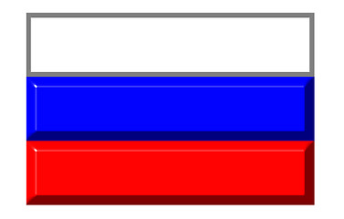 Image showing Russia 3d flag with realistic proportions