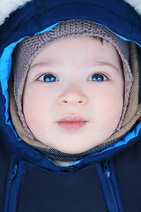 Image showing adorable baby, soft focus