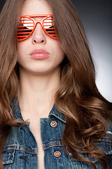 Image showing woman in eyeglasses