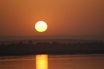 Image showing Sunset on the Nile River