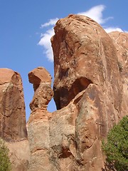 Image showing Weird rock at Arches Natural Park