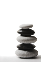 Image showing Yin Yang Pebble Stack