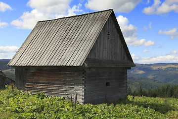 Image showing Romanian traditional wooden house