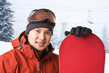 Image showing Snowboarder