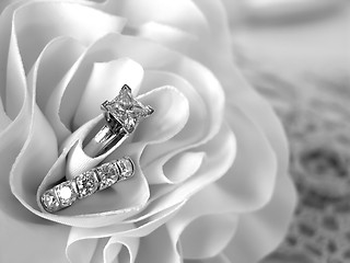 Image showing Diamond Wedding Rings