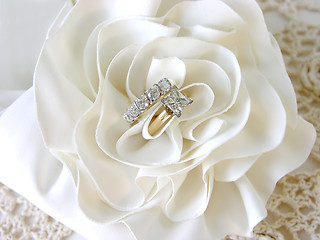 Image showing Diamond Wedding Rings