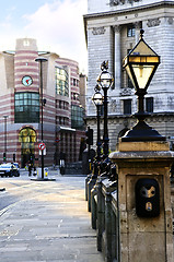 Image showing Bank station entrance in London