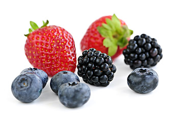 Image showing Assorted fresh berries