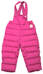 Image showing Pink overalls