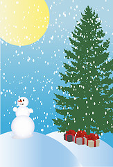 Image showing winter holiday background