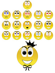 Image showing Collection of smiles