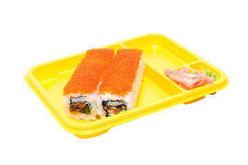 Image showing rolls of sushi 