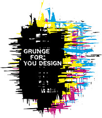 Image showing Grunge background as CMYK color