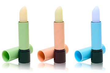 Image showing Colorful lipstick