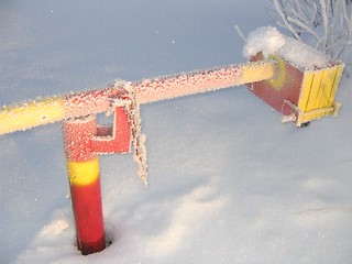 Image showing Frosty barrier