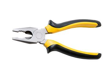 Image showing Black and yellow pliers