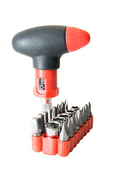 Image showing Red screwdriver set 