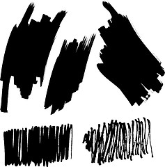 Image showing  vector set of brushes