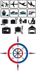 Image showing Travel icons