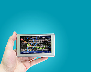 Image showing Gps in a man hand.