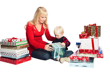 Image showing Christmas family gifts