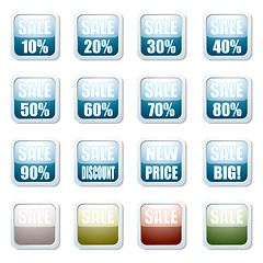 Image showing sale discount button