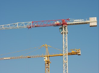 Image showing Cranes