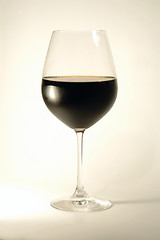 Image showing Wine glass over white