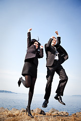 Image showing Happy business people