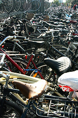 Image showing Bicycles in Copenhagen