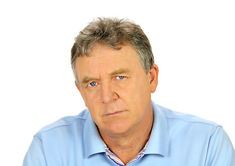 Image showing Brooding Middle Aged Man