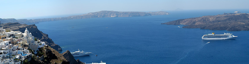 Image showing Santorini panorama