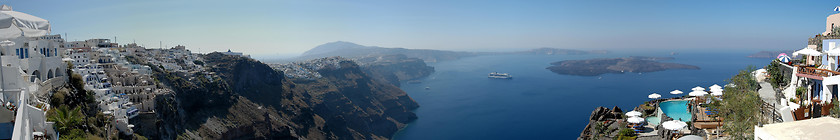 Image showing Santorini panorama