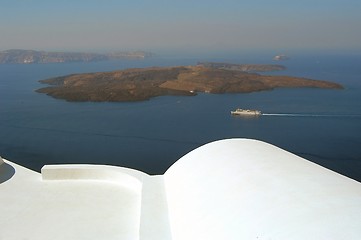 Image showing Caldera view in Santorini, Greece