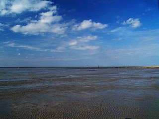 Image showing low tide tideland